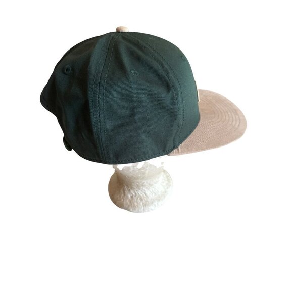 H&M La Parks Snapback Hat One Size Green & Beige Adjustable - Picture 4 of 6